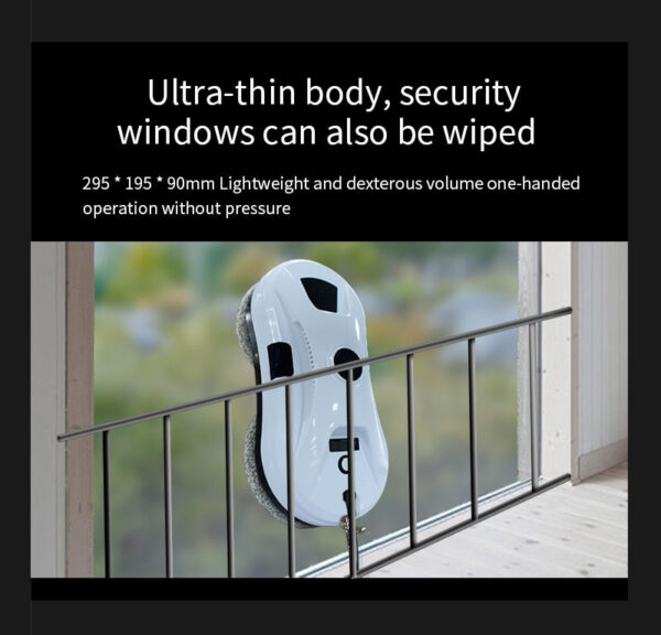 Window Cleaner Robot, Smart Window Cleaner With Automatic Water Spray, Remote Control Robot Window Washer For Windows Tiles Glass Door - Image 3